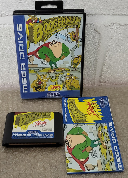 Boogerman a Pick and Flick Adventure Sega Mega Drive RARE Game