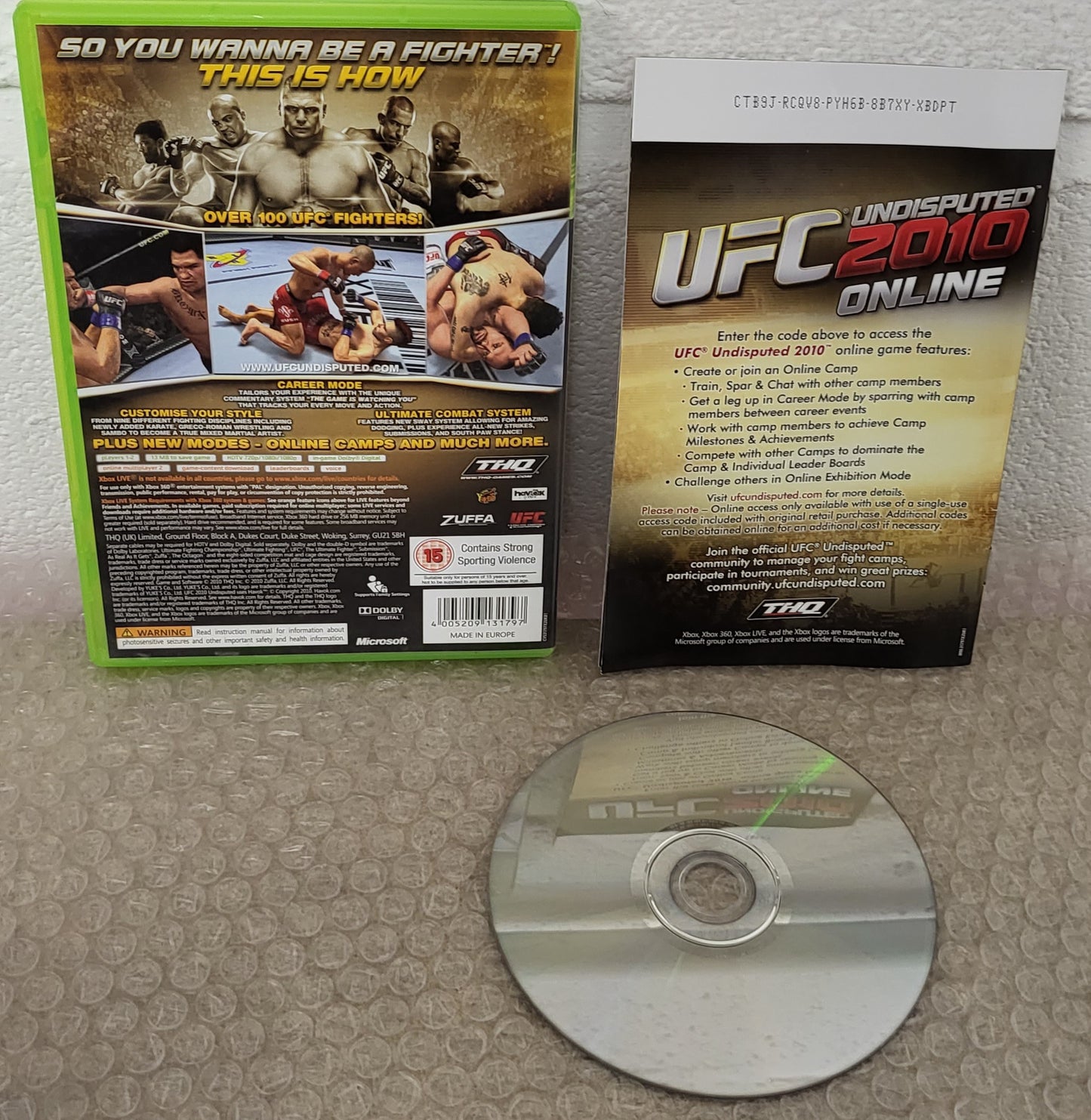 UFC Undisputed 2010 Microsoft Xbox 360 Game