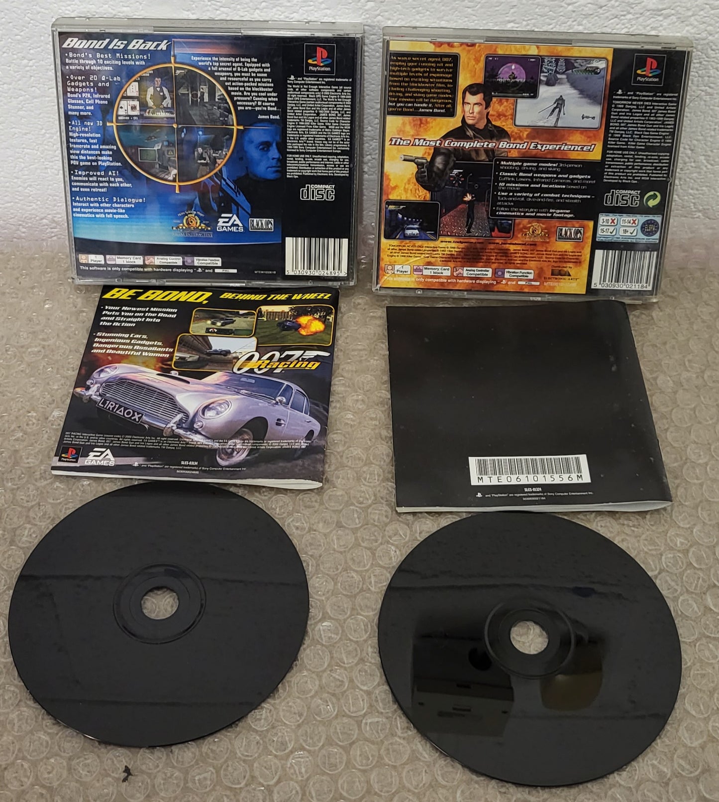 007 The World is not Enough & Tomorrow Never Dies Sony Playstation 1 (PS1) Game Bundle