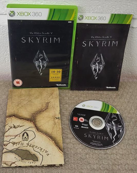 Skyrim with Map Microsoft Xbox 360 Game