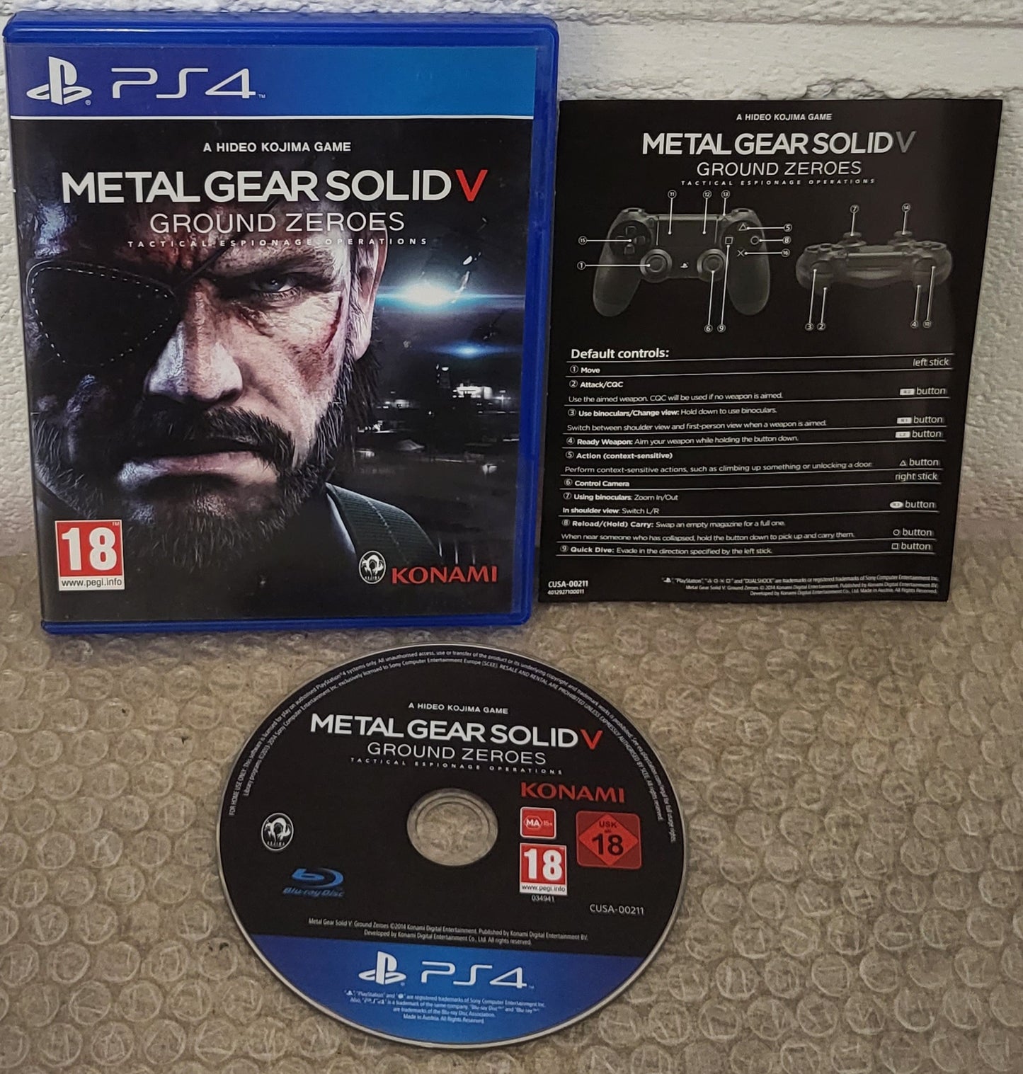 Metal Gear Solid V Ground Zeroes Sony Playstation 4 (PS4) Game