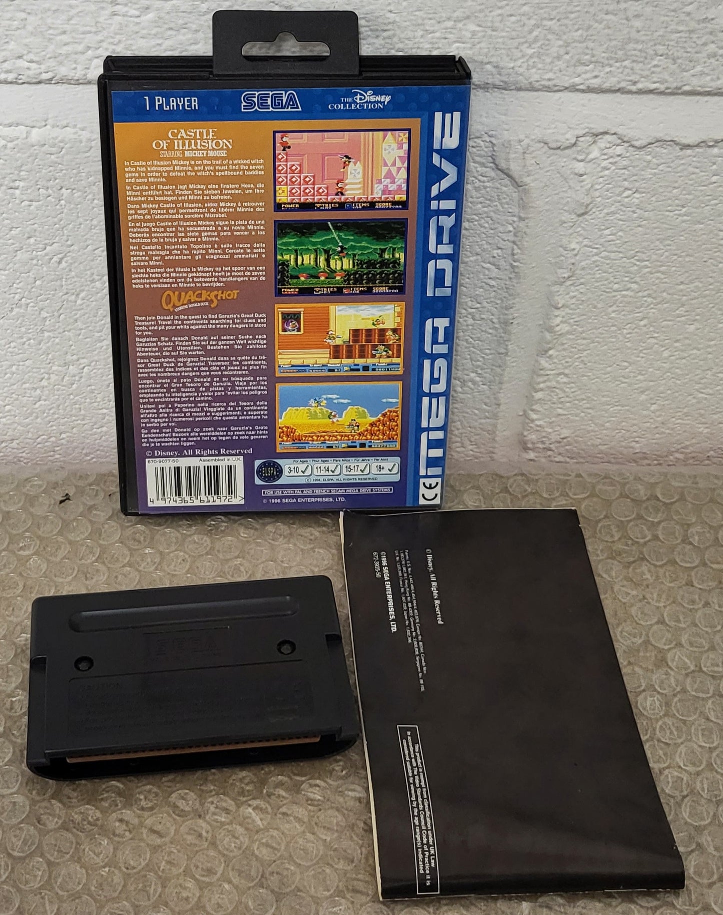 QuackShot & Castle of Illusion Multi Pack Sega Mega Drive Game