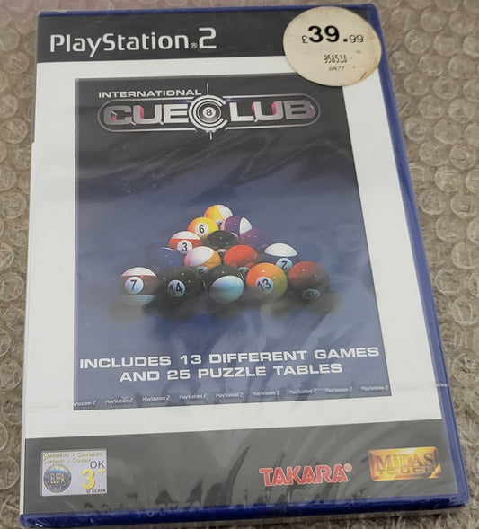 Brand New and Sealed International Cue Club Sony Playstation 2 (PS2) Game