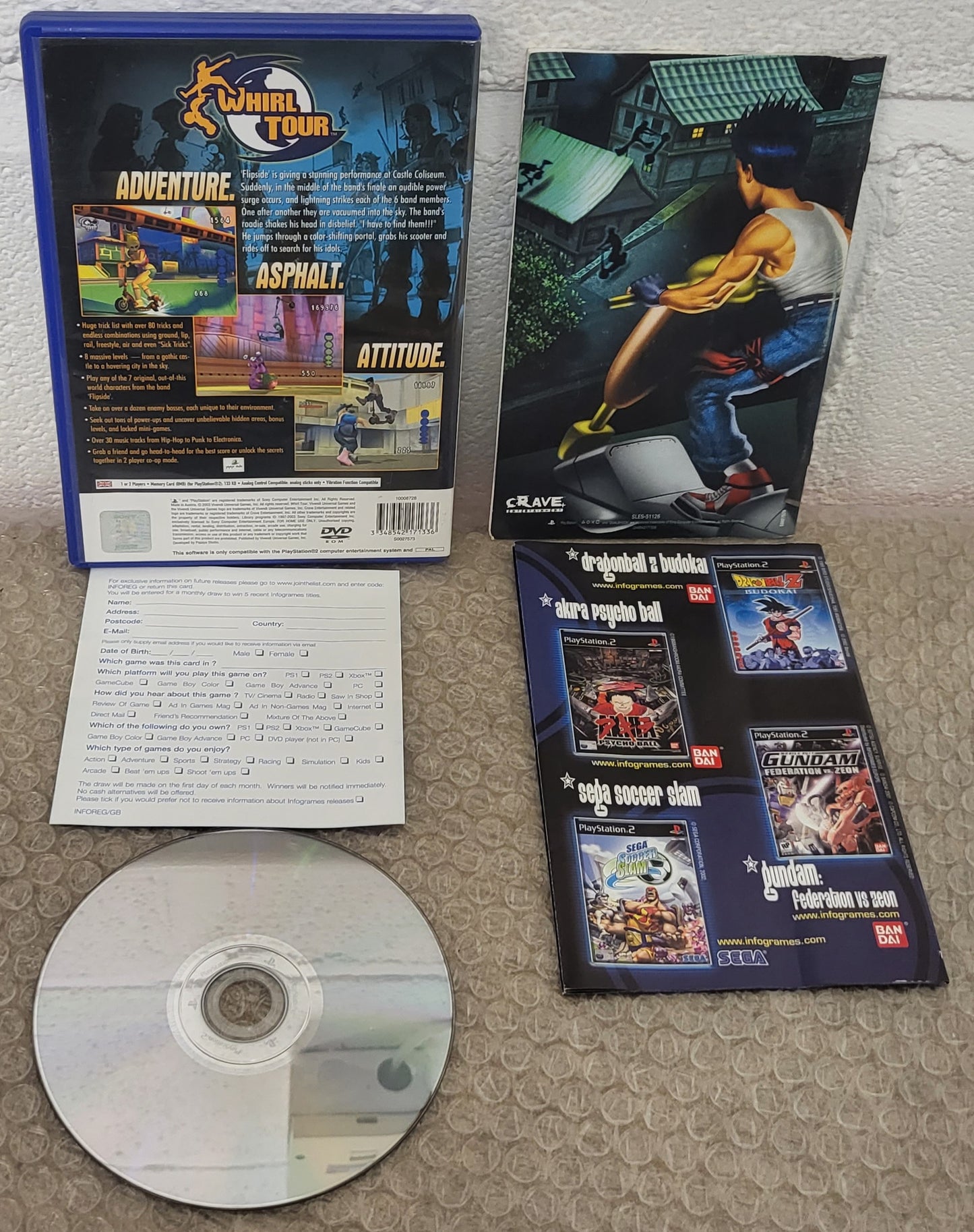 Whirl Tour Sony Playstation 2 (PS2) Game