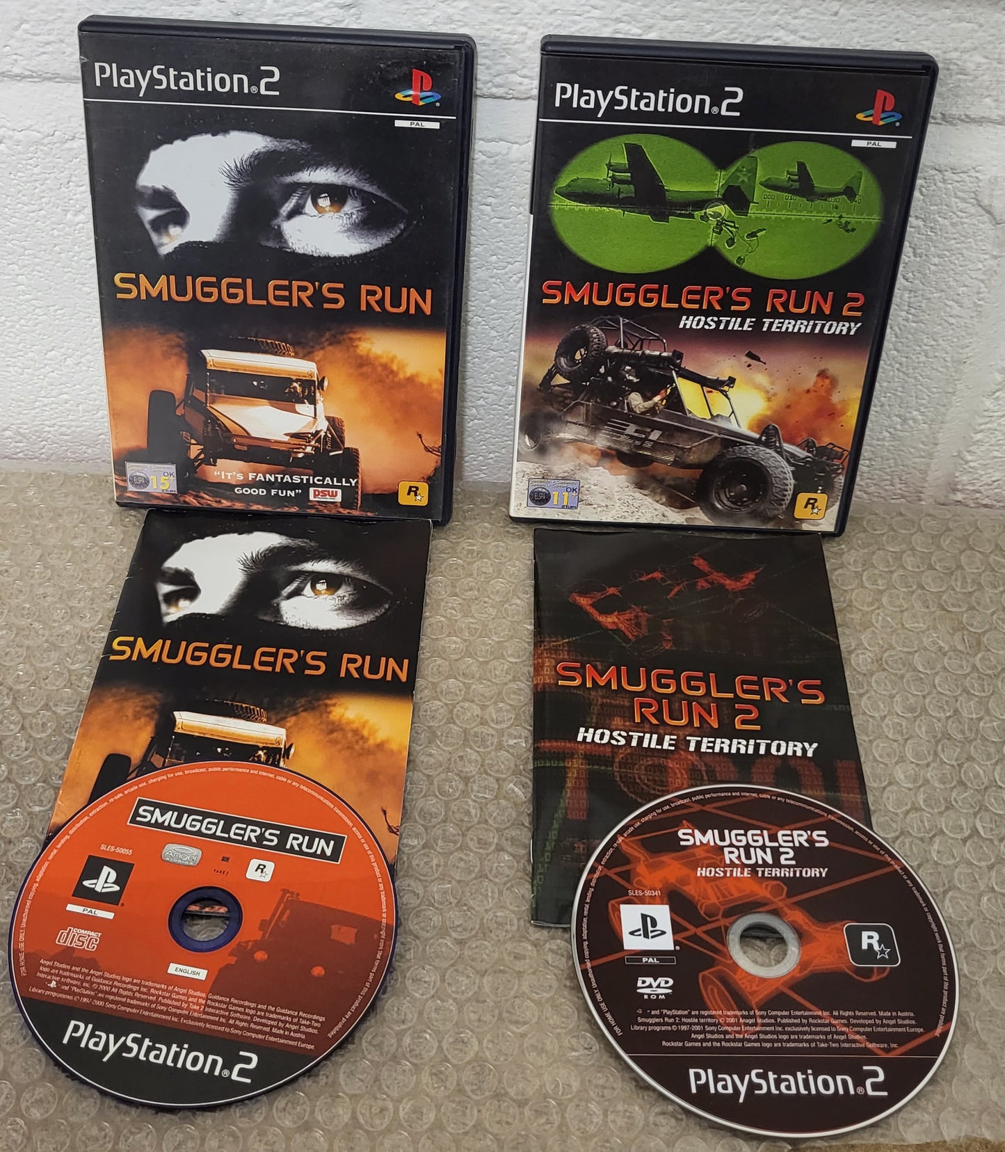 Smuggler's Run 1 & 2 Sony Playstation 2 (PS2) Game Bundle