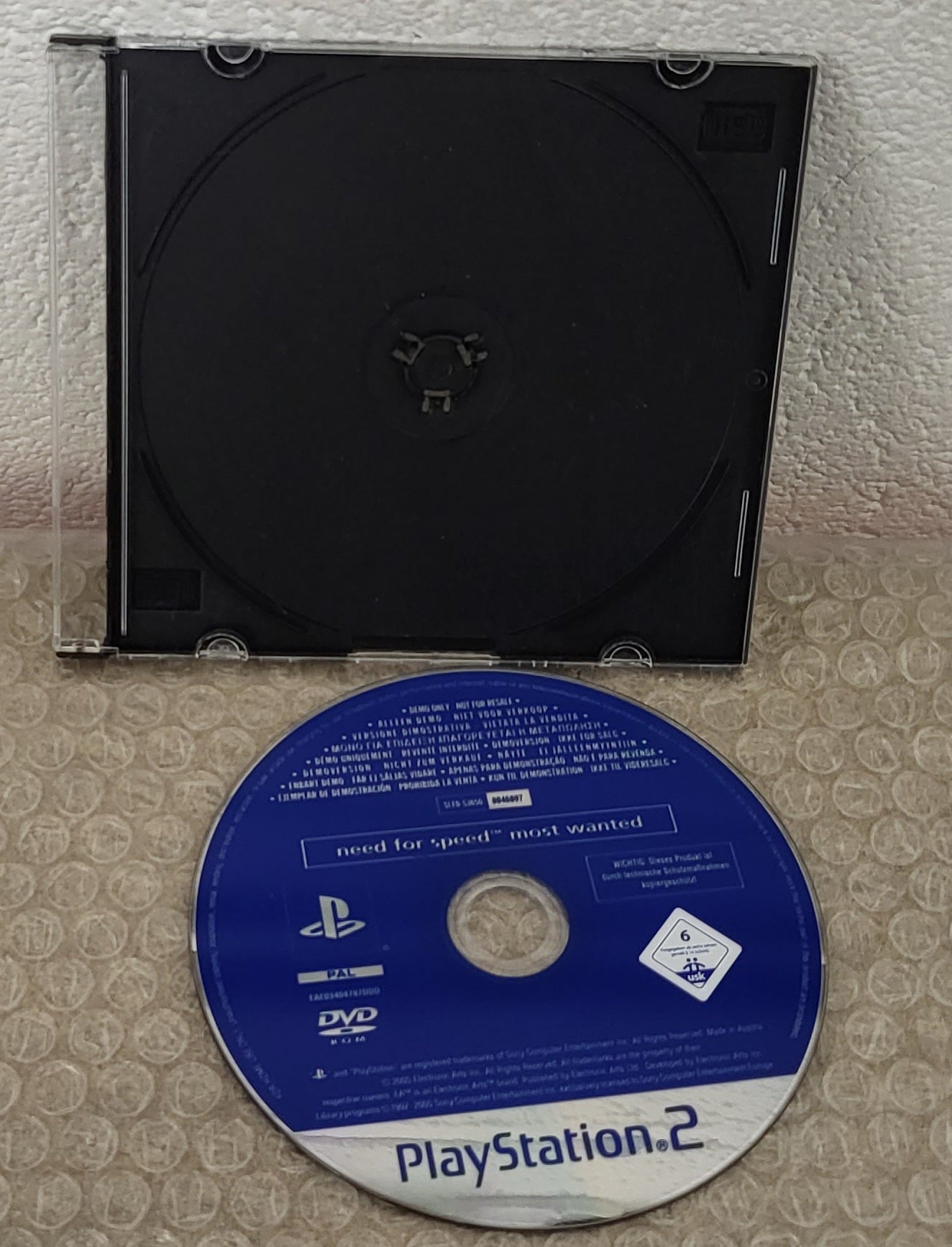 Need for Speed Most Wanted Sony Playstation 2 (PS2) RARE Demo Disc Only