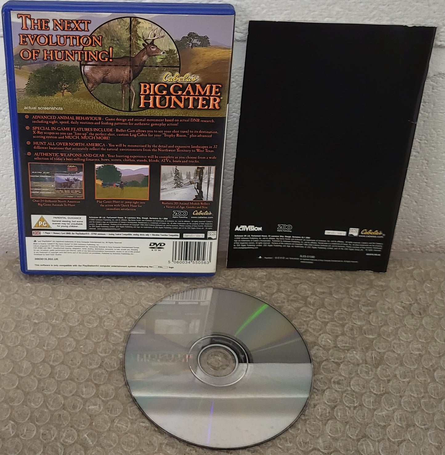 Cabela's Big Game Hunter Sony Playstation 2 (PS2) Game