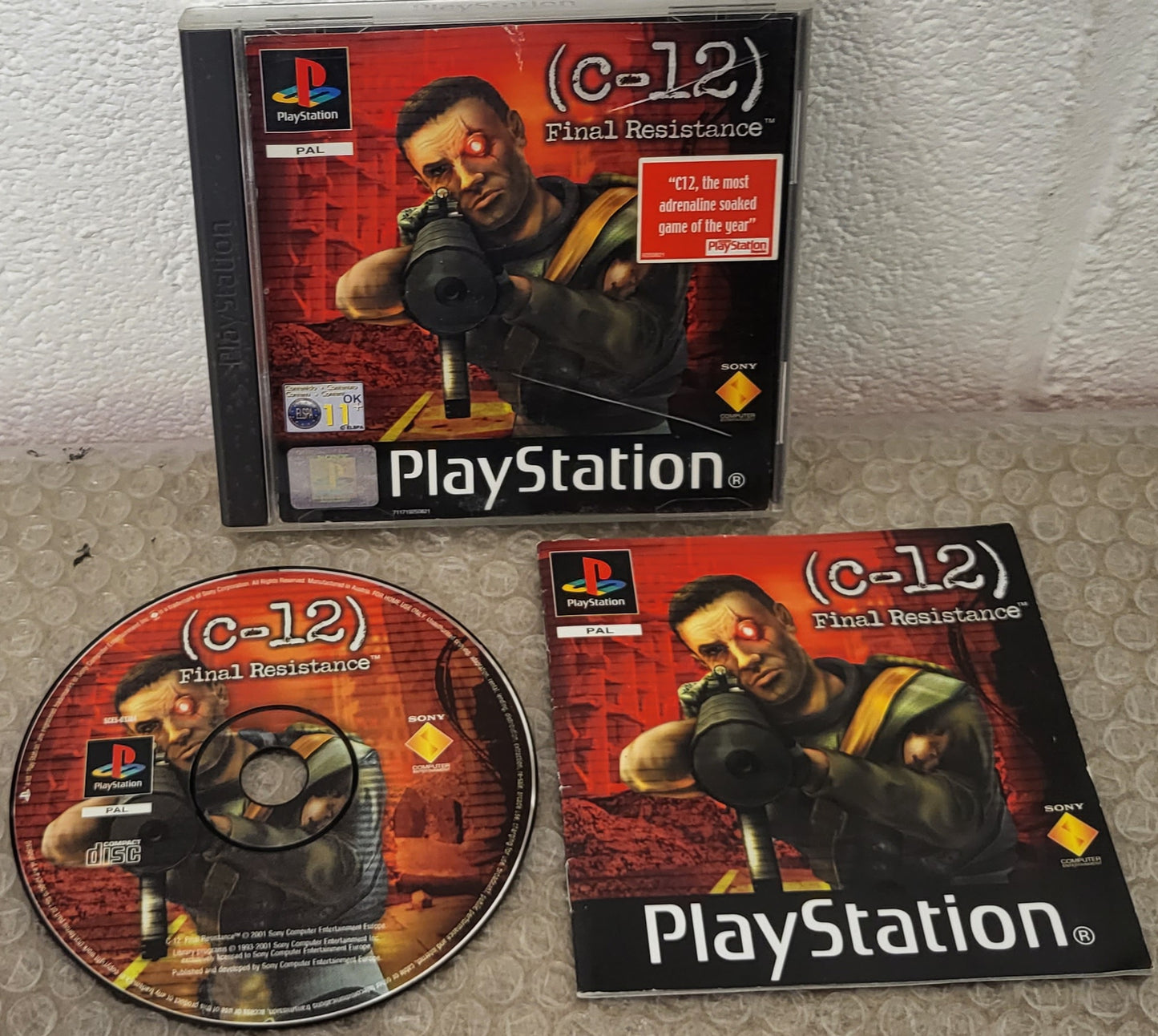 C-12 Final Resistance Sony Playstation 1 (PS1) Game