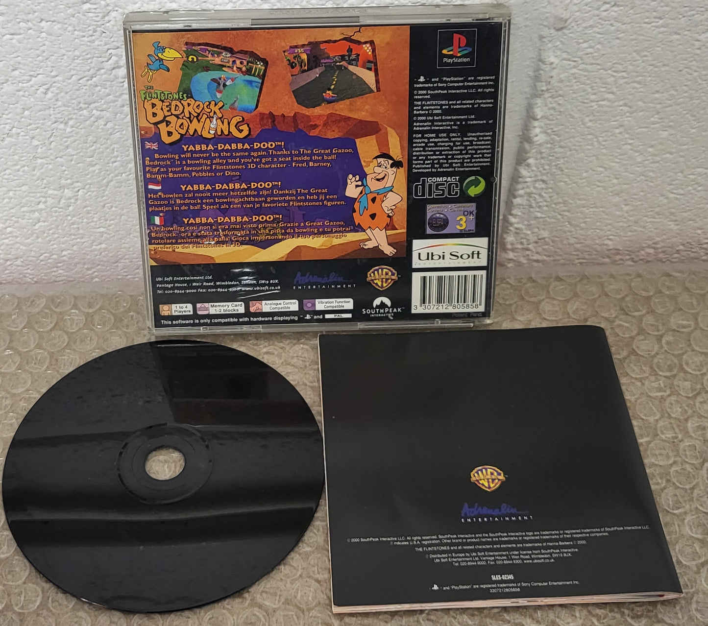 The Flintstones Bedrock Bowling Sony Playstation 1 (PS1) Game