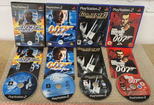 James Bond X 4 Sony Playstation 2 (PS2) Game Bundle
