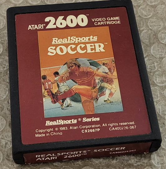 RealSports Soccer Atari 2600 Game Cartridge Only