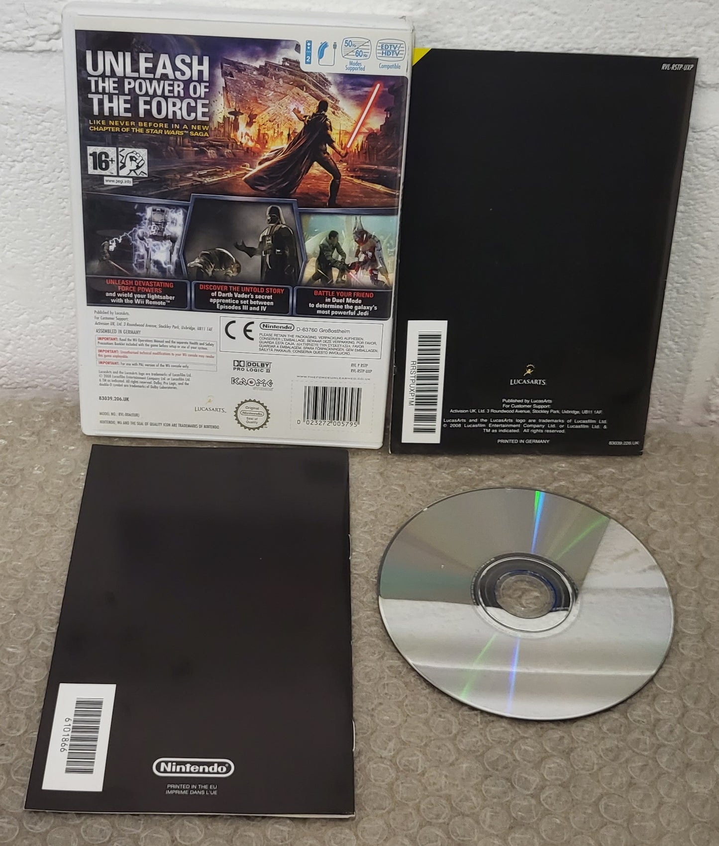 Star Wars The Force Unleashed Nintendo Wii game