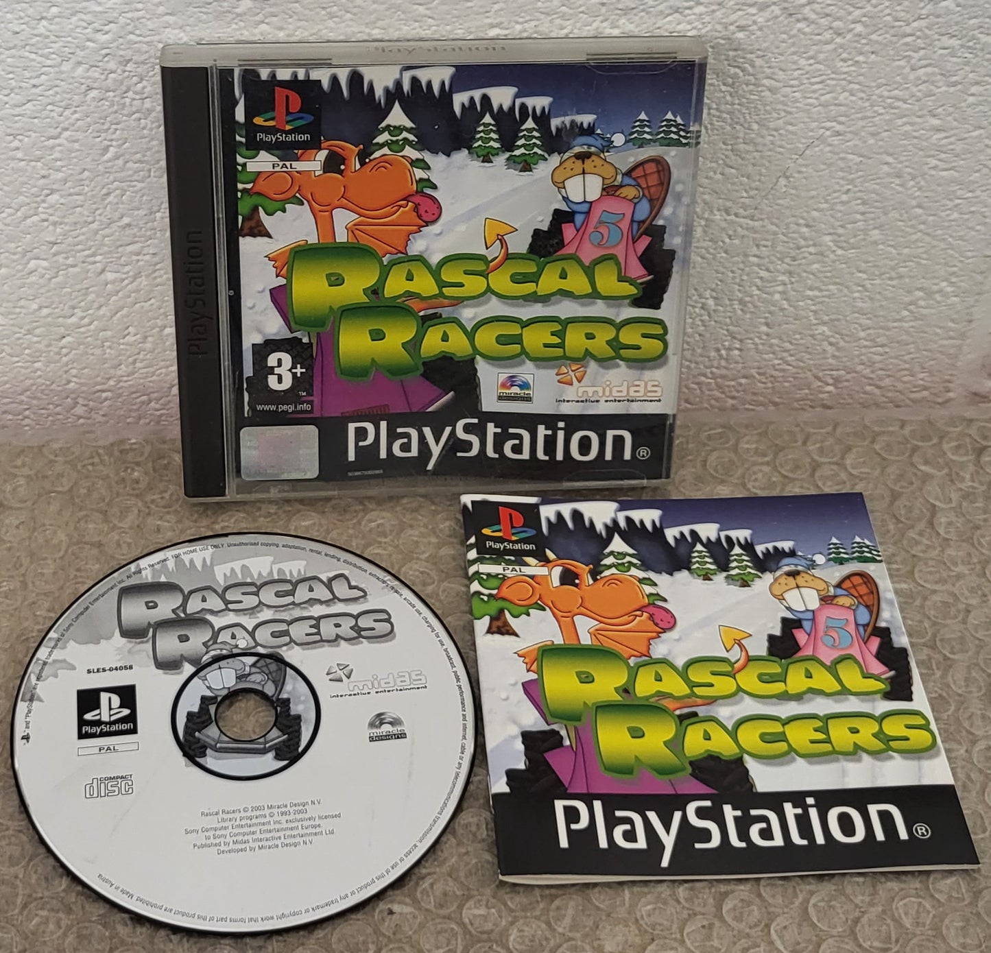 Rascal Racers Sony Playstation 1 (PS1) Game