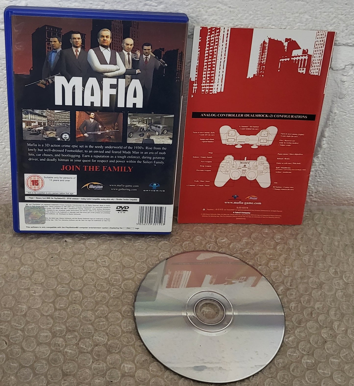Mafia Sony Playstation 2 (PS2) Game
