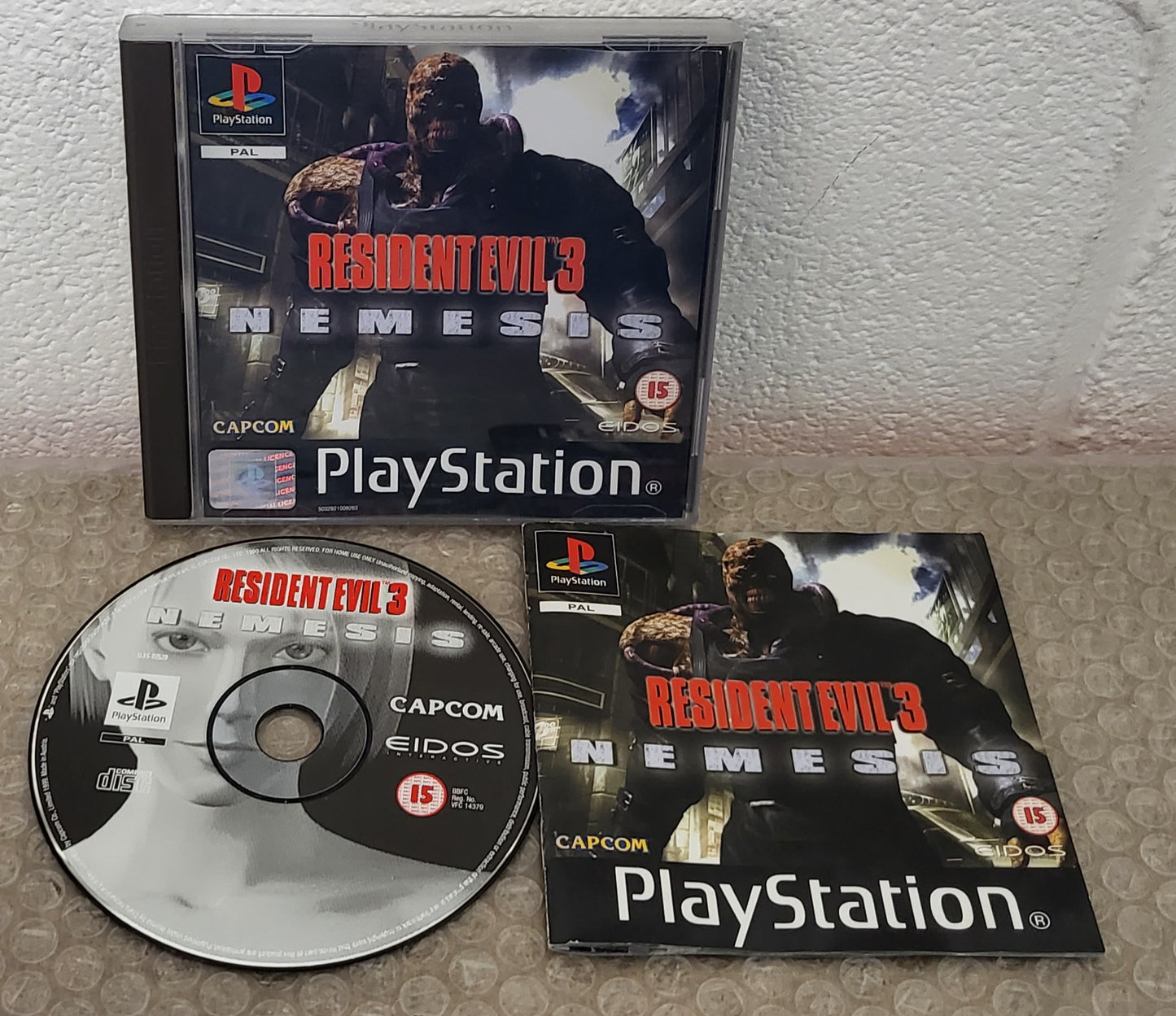 Resident Evil 3 Nemesis Sony Playstation 1 (PS1) Game