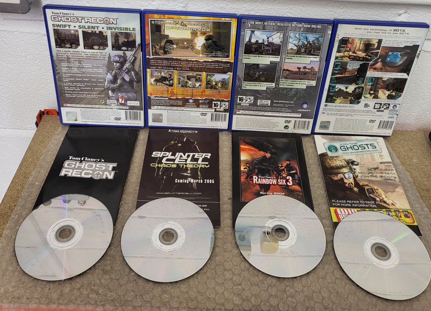 Tom Clancy's Ghost Recon X 4 Sony Playstation 2 (PS2) Game Bundle