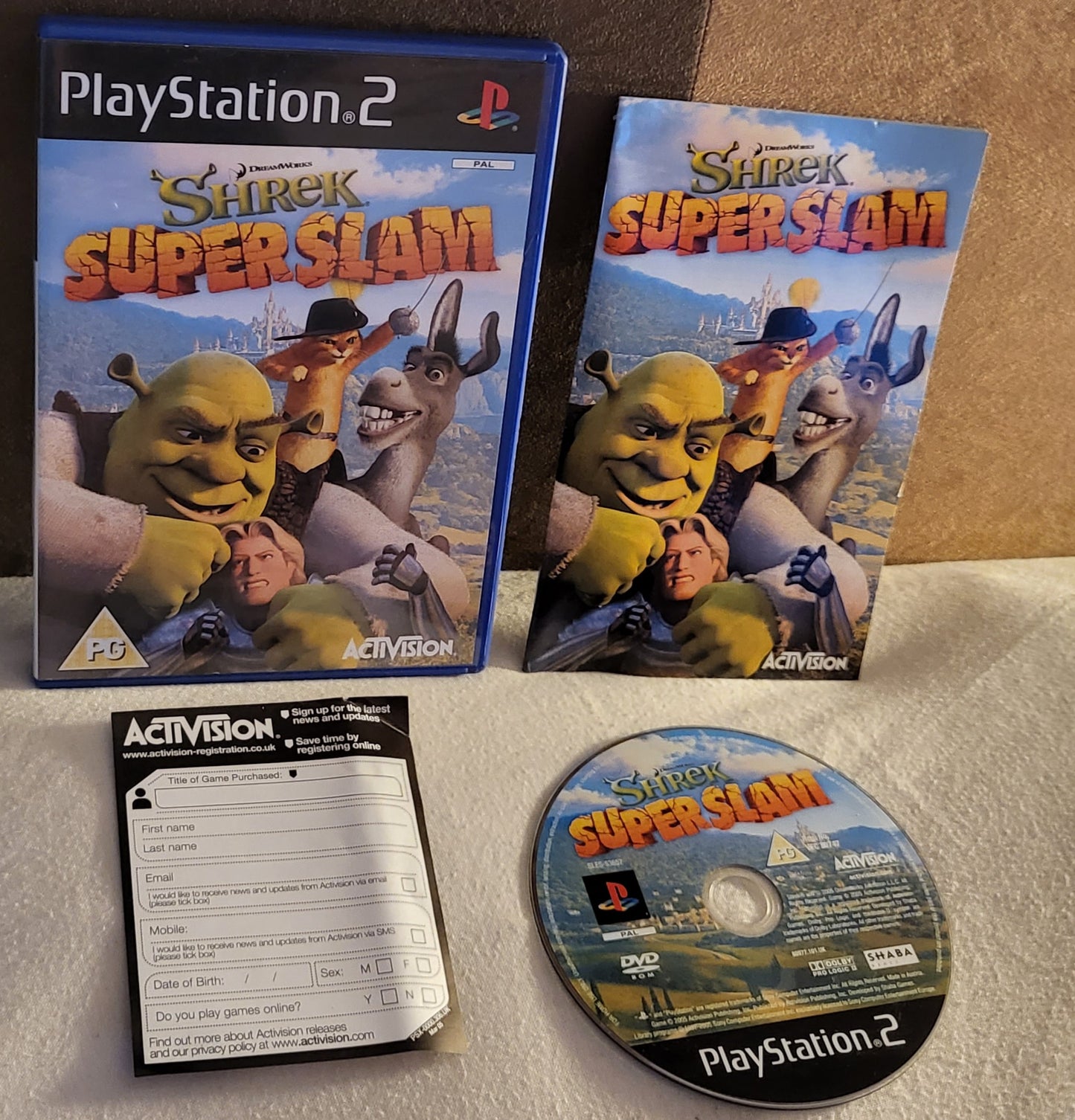 Shrek SuperSlam Sony Playstation 2 (PS2) Game