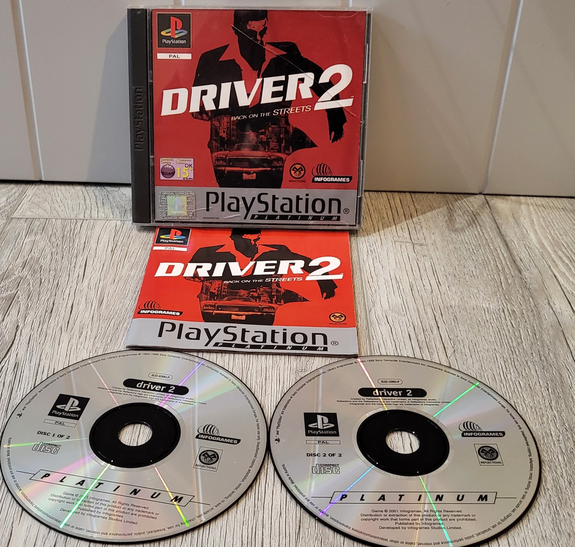 Driver 2 Platinum Sony Playstation 1 (PS1) Game