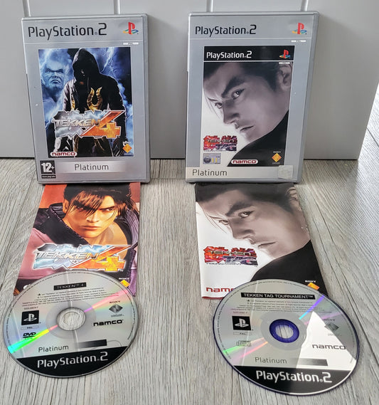 Tekken 4 & Tag Tournament Platinum Sony Playstation 2 (PS2) Game Bundle