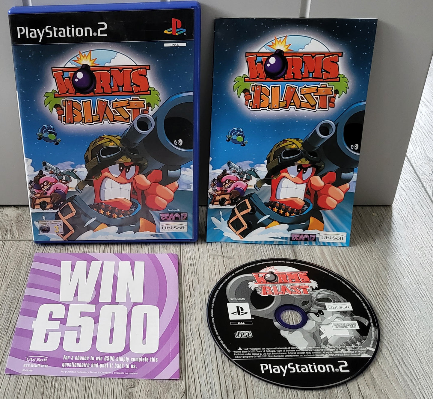 Worms Blast Sony Playstation 2 (PS2) Game