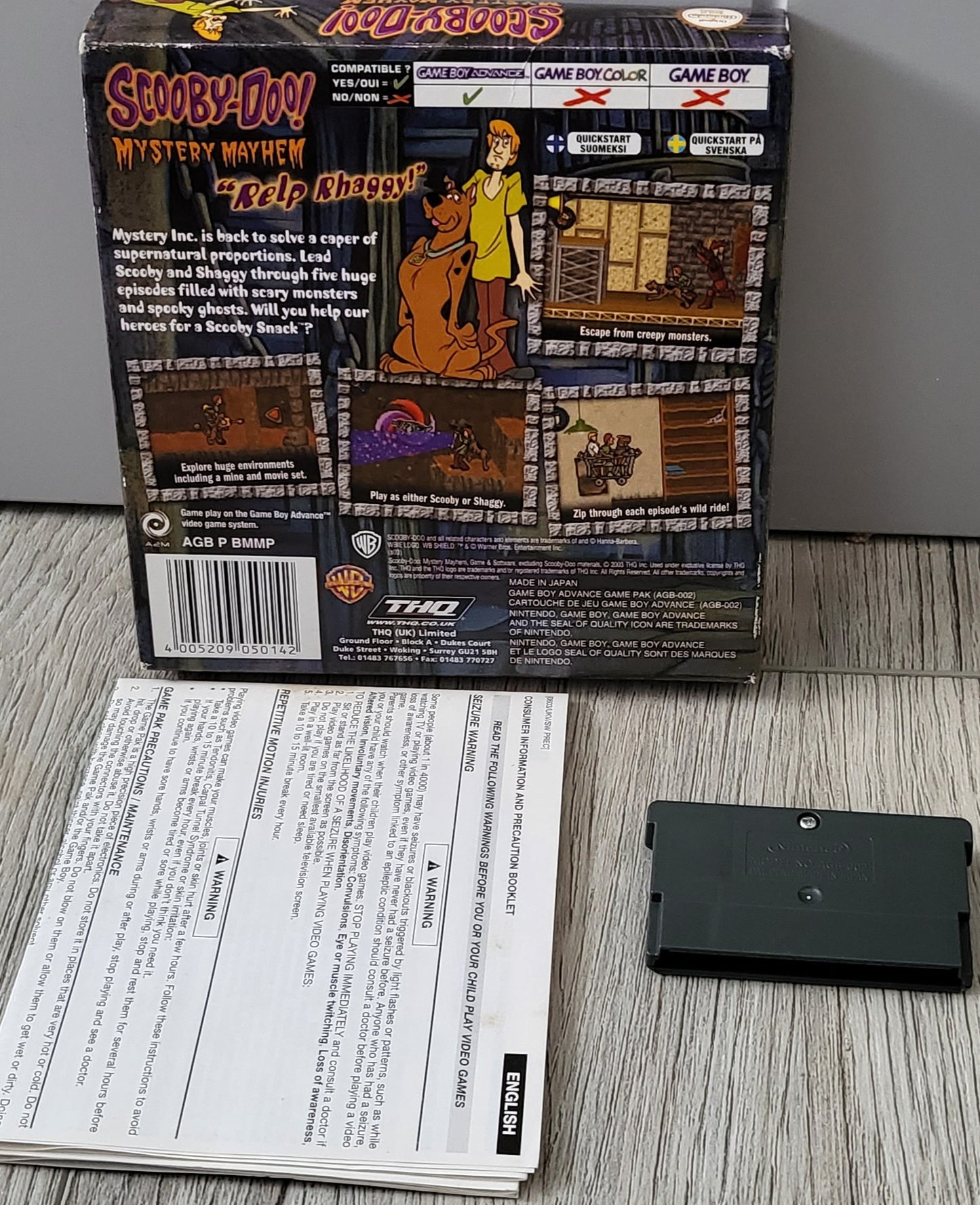 Scooby-Doo Mystery Mayhem Nintendo Game Boy Advance Game