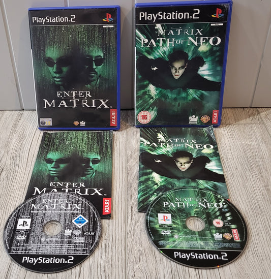 The Matrix Path of Neo & Enter the Matrix Sony Playstation 2 (PS2) Game Bundle