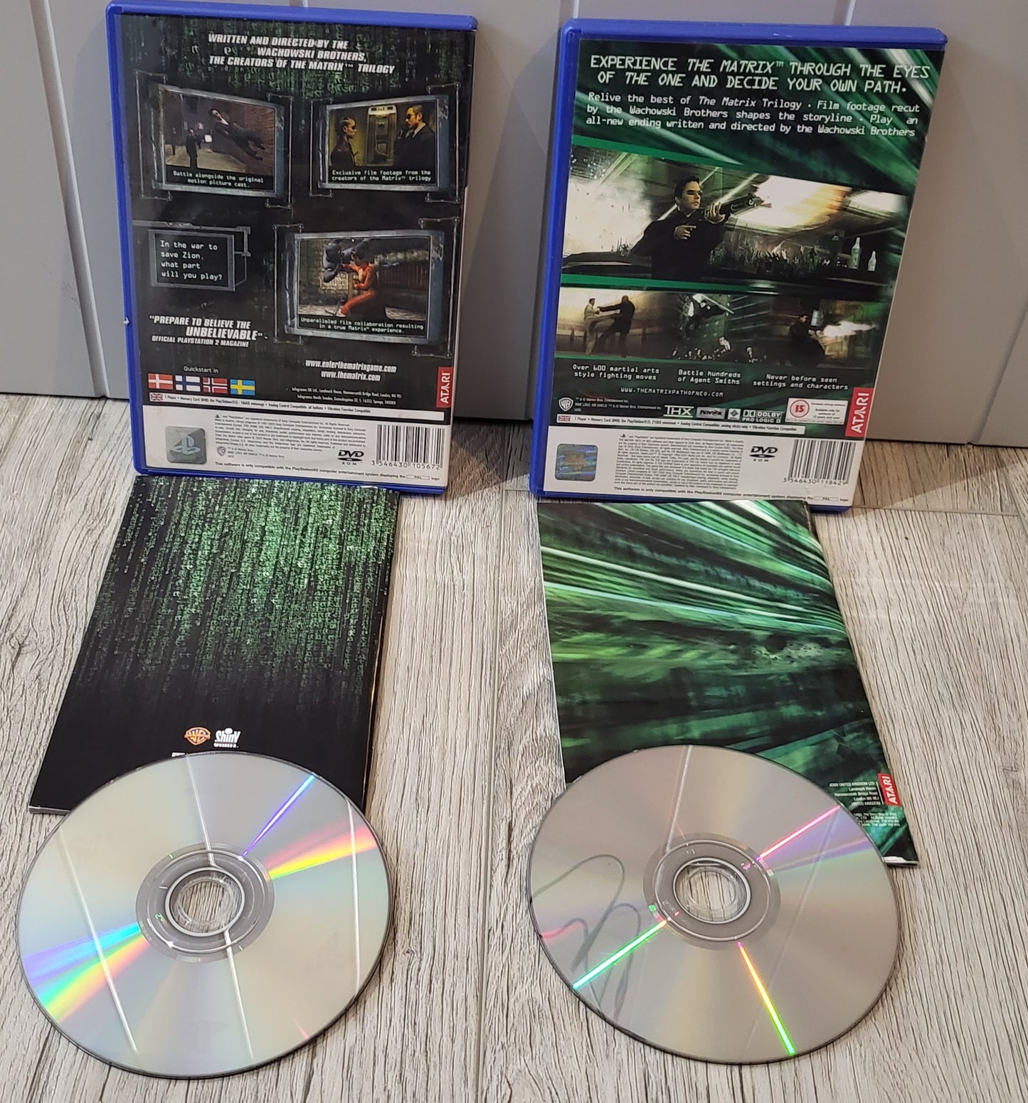 The Matrix Path of Neo & Enter the Matrix Sony Playstation 2 (PS2) Game Bundle
