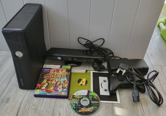 Microsoft Xbox 360 S 250GB Console with Kinect Sensor & Kinect Adventures