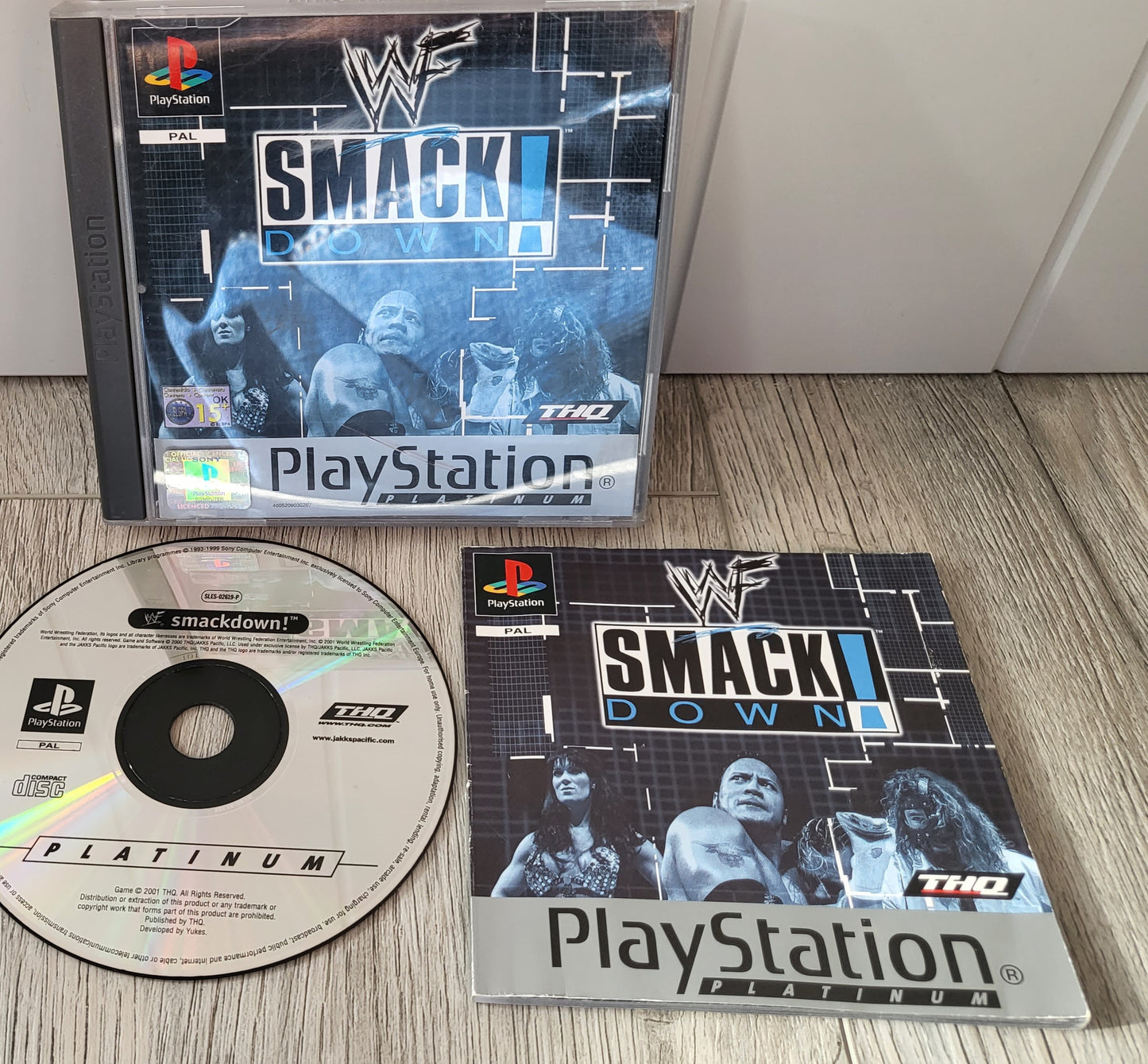 WWF Smackdown Platinum Sony Playstation 1 (PS1) Game