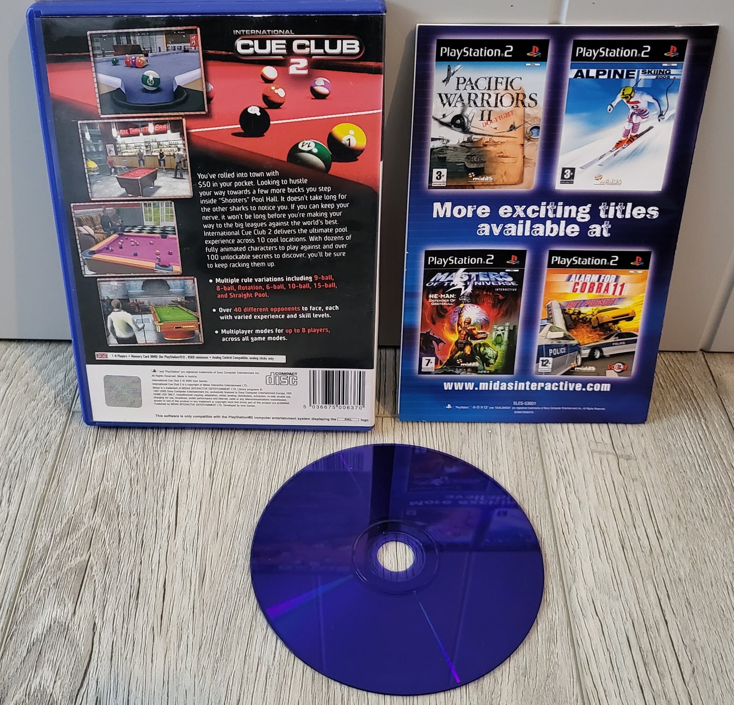 International Cue Club 2 Sony Playstation 2 (PS2) Game