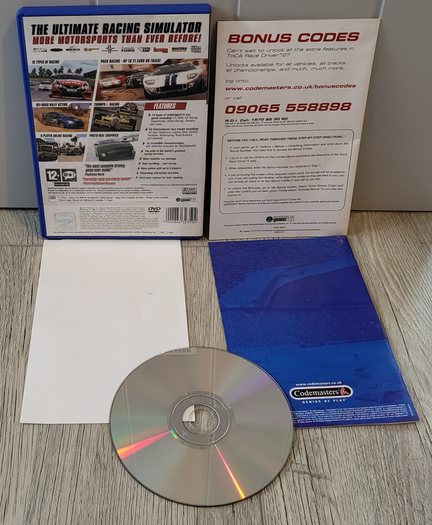 Toca Race Driver 2 Sony Playstation 2 (PS2) Game