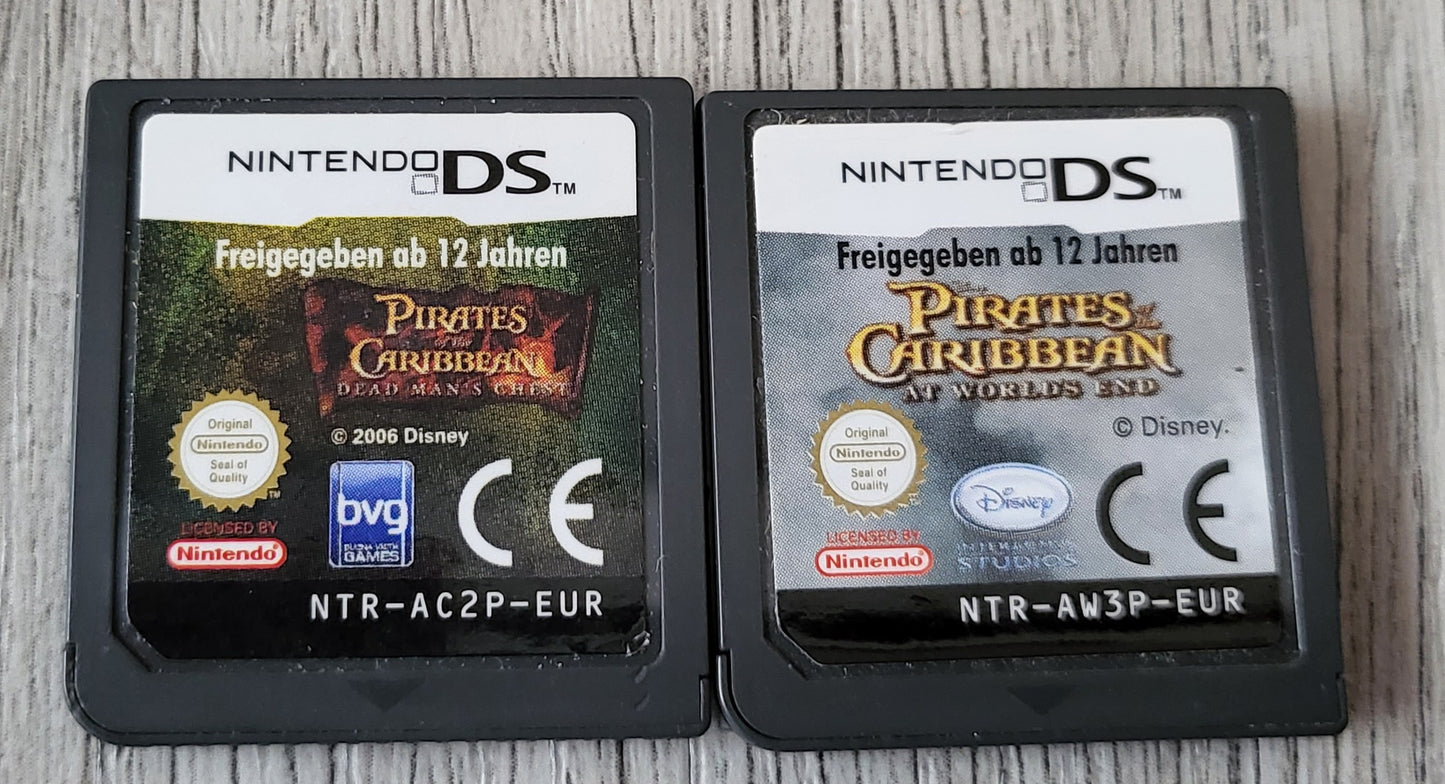 Pirates of the Caribbean Dead Man's Chest & At Worlds End Nintendo DS Game Cartridges Only