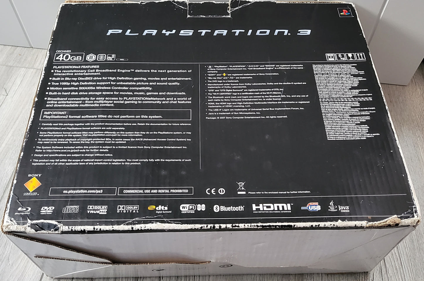 Boxed Sony Playstation 3 (PS3) Cechh03 40 GB Console
