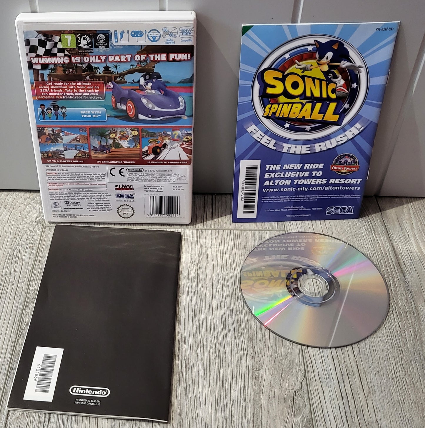 Sonic & Sega All Stars Racing Nintendo Wii Game