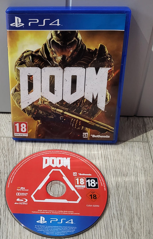 Doom Sony Playstation 4 (PS4) Game