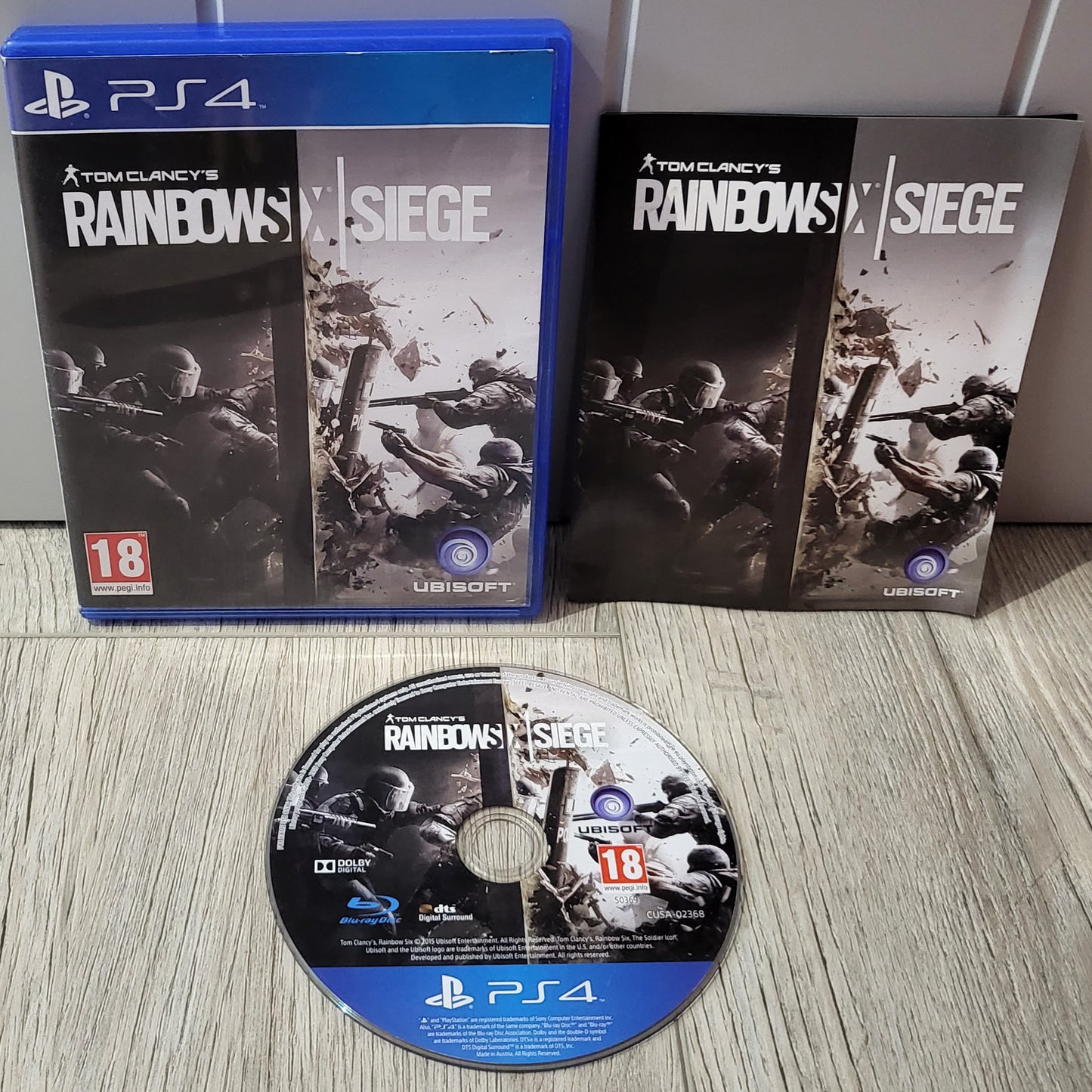 Rainbow Six Siege Sony Playstation 4 (PS4) Game