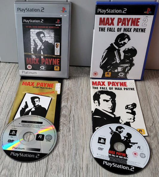 Max Payne 1 & 2 Sony Playstation 2 (PS2) Game Bundle