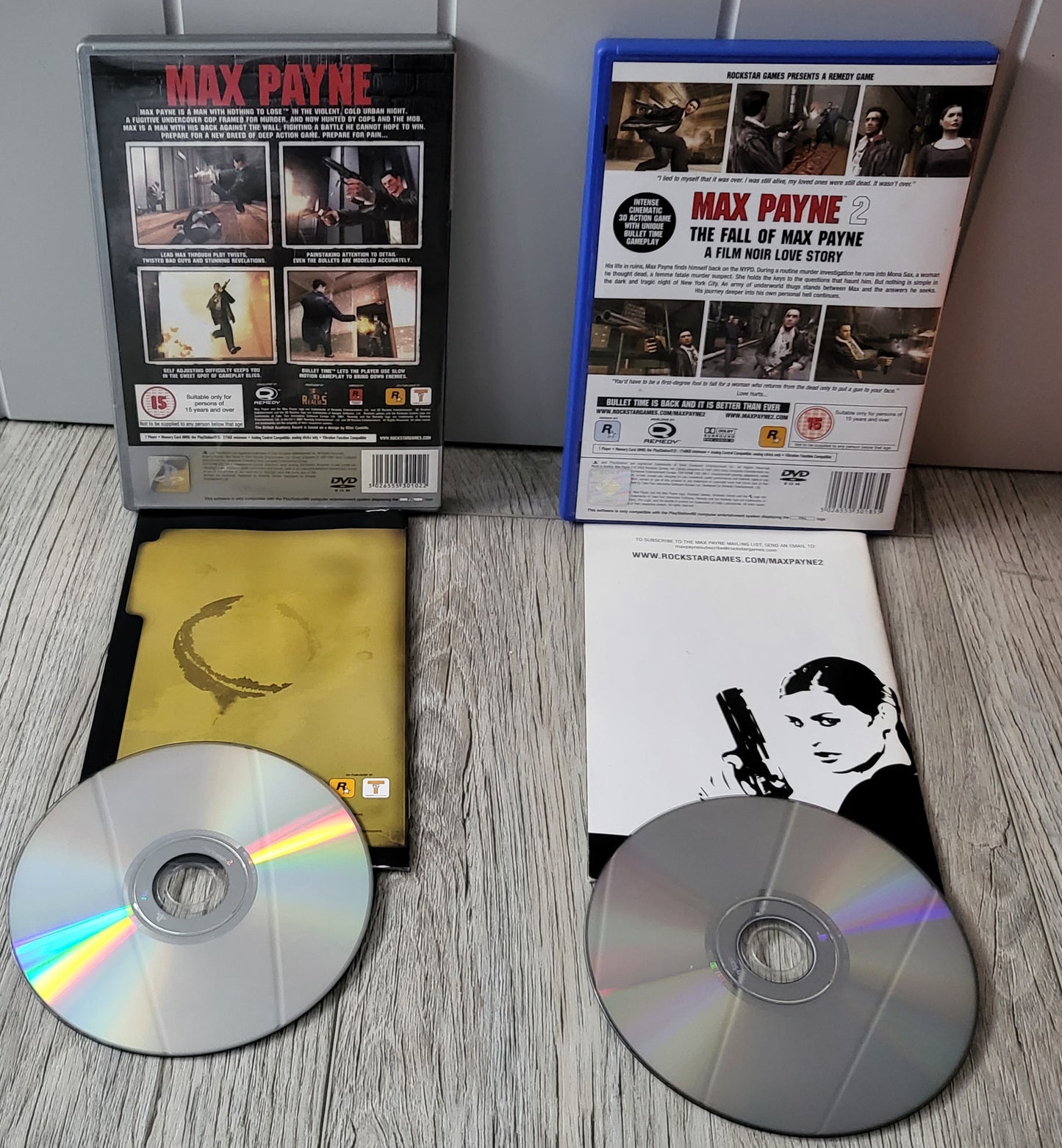 Max Payne 1 & 2 Sony Playstation 2 (PS2) Game Bundle