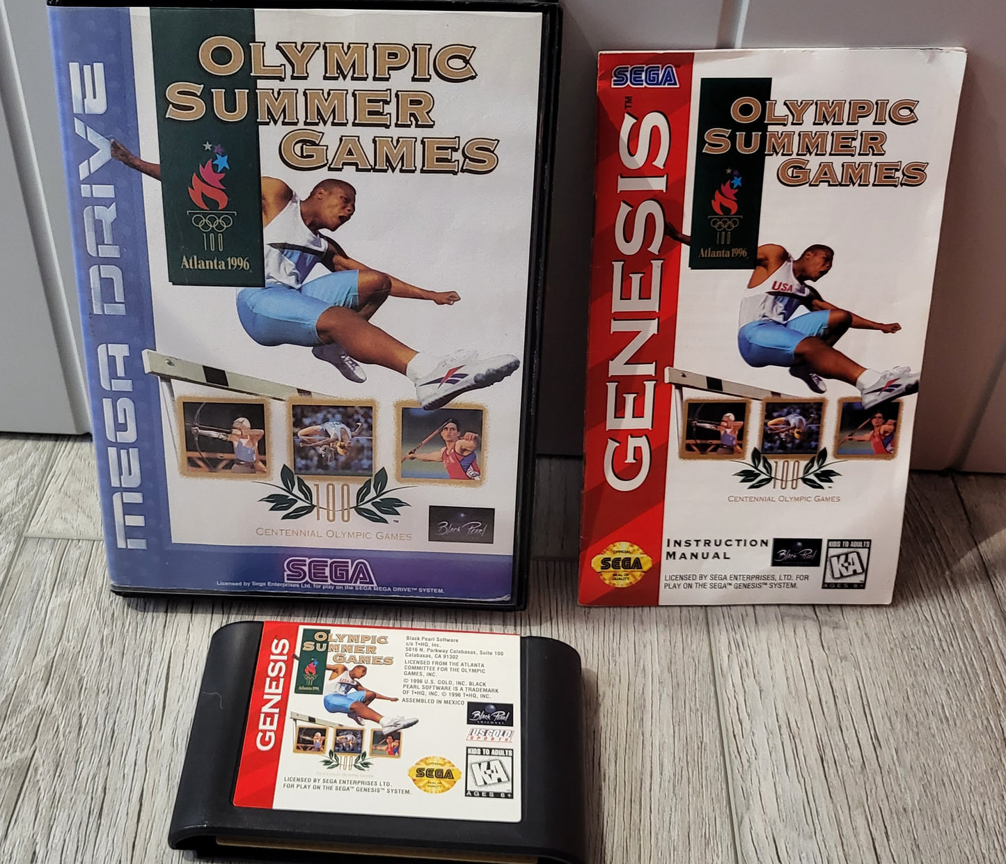 Olympic Summer Games Sega Genesis in Mega Drive Case Game