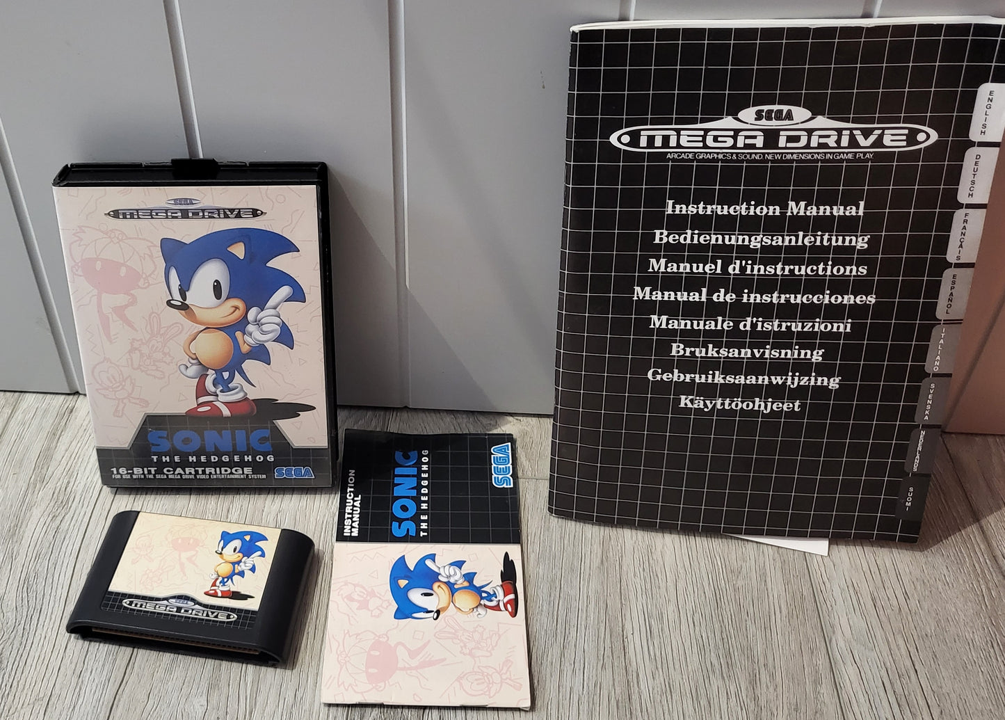 Boxed Sega Mega Console with Sonic the Hedgehog