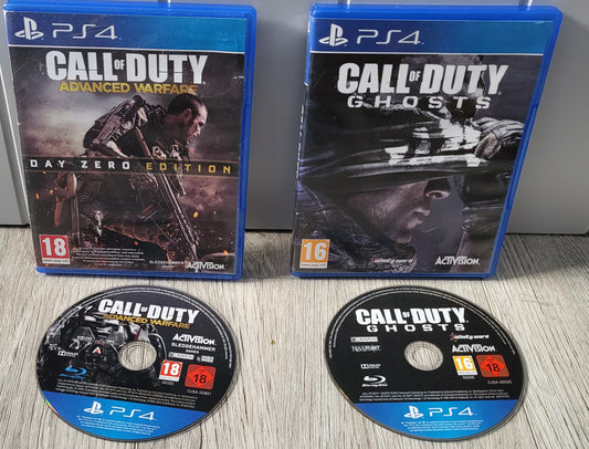 Call of Duty Advanced Warfare Day Zero Edition & Ghosts Sony Playstation 4 (PS4) Game Bundle