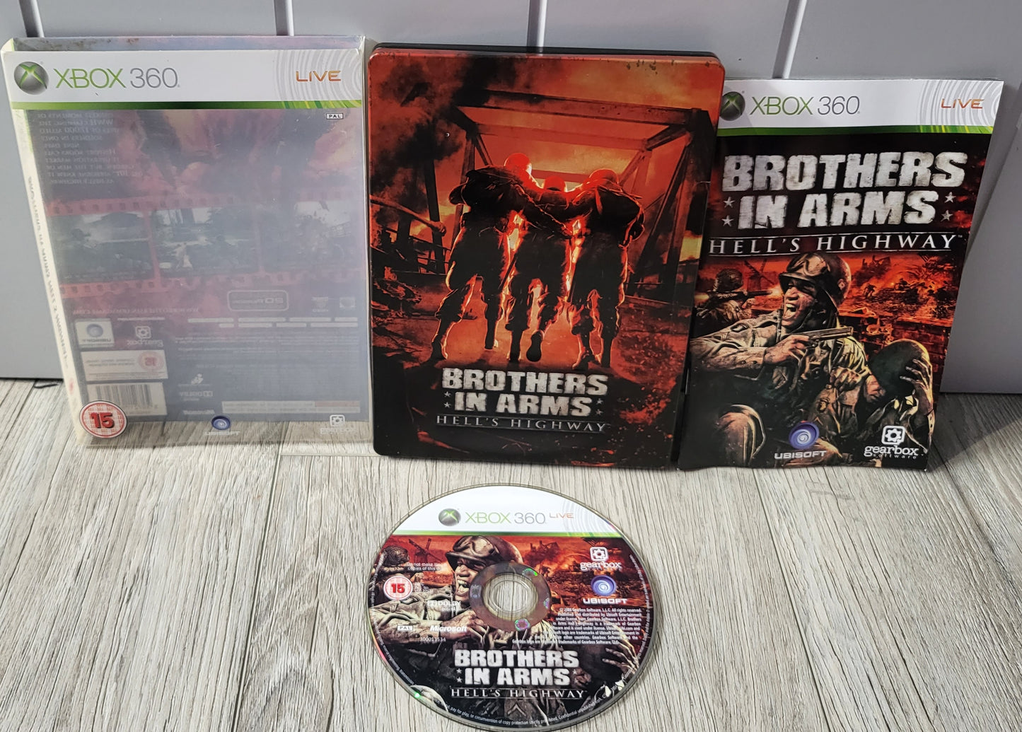 Brothers in Arms Hell's Highway Steel Case Microsoft Xbox 360 Game