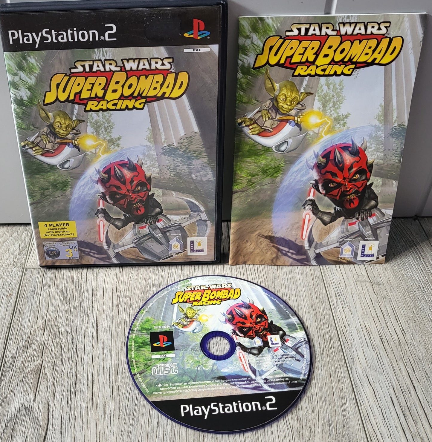 Star Wars Super Bombad Racing sony PlayStation 2 (ps2) Game