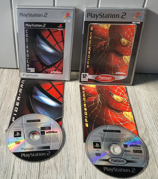 Spider-Man 1 & 2 Sony Playstation 2 Game Bundle