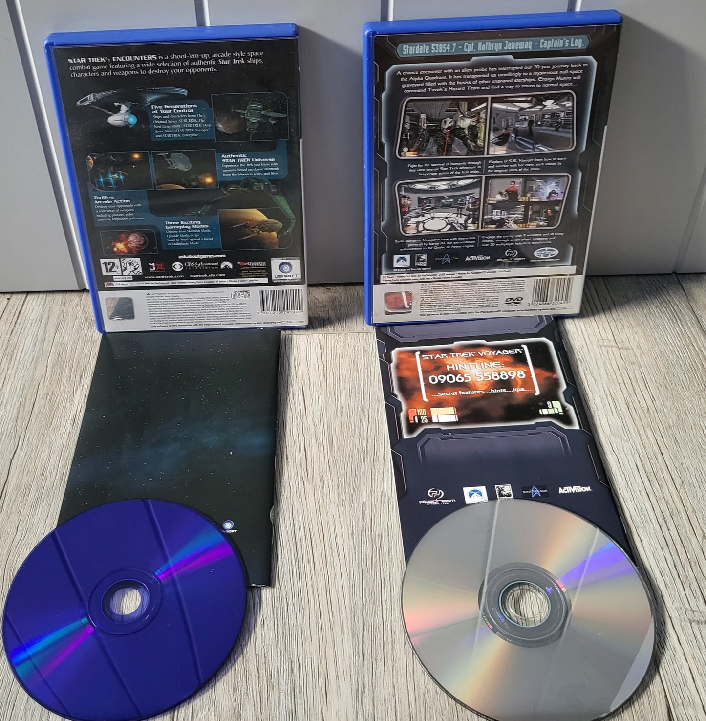 Star Trek Encounters  & Elite Force Sony Playstation 2 (PS2) Game Bundle