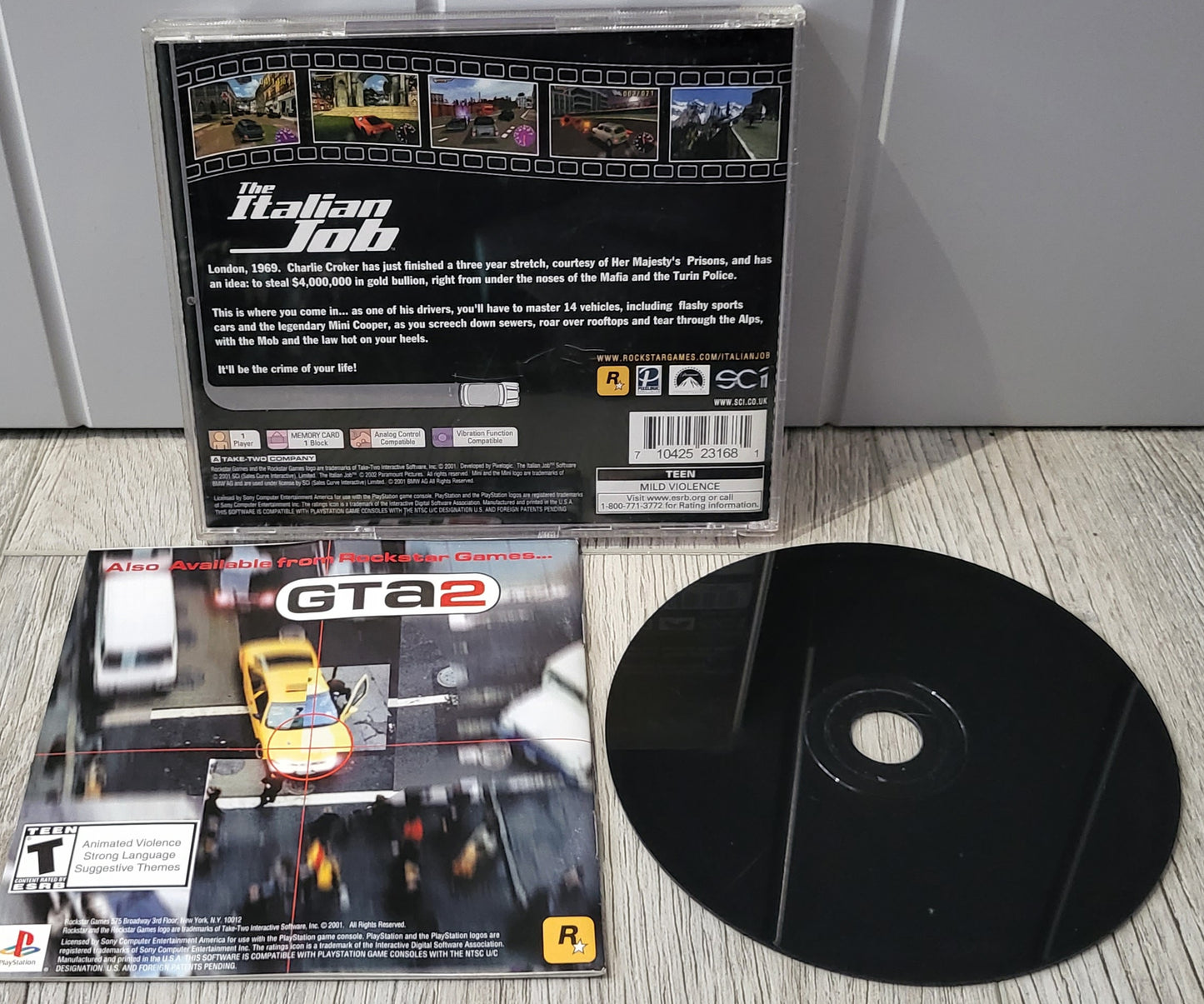 Italian Job NTSC-U Sony Playstation 1 (PS1) Game