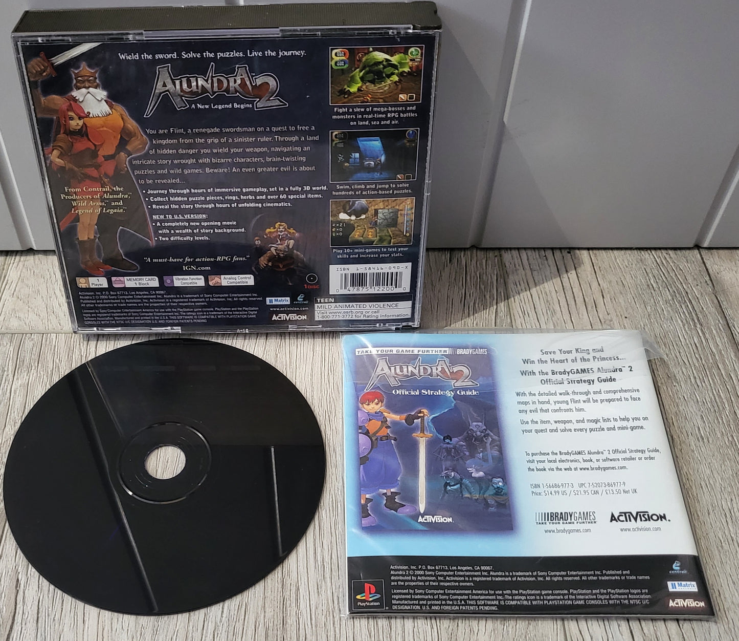 Alundra 2 NTSC-U Sony Playstation 1 (PS1) Game
