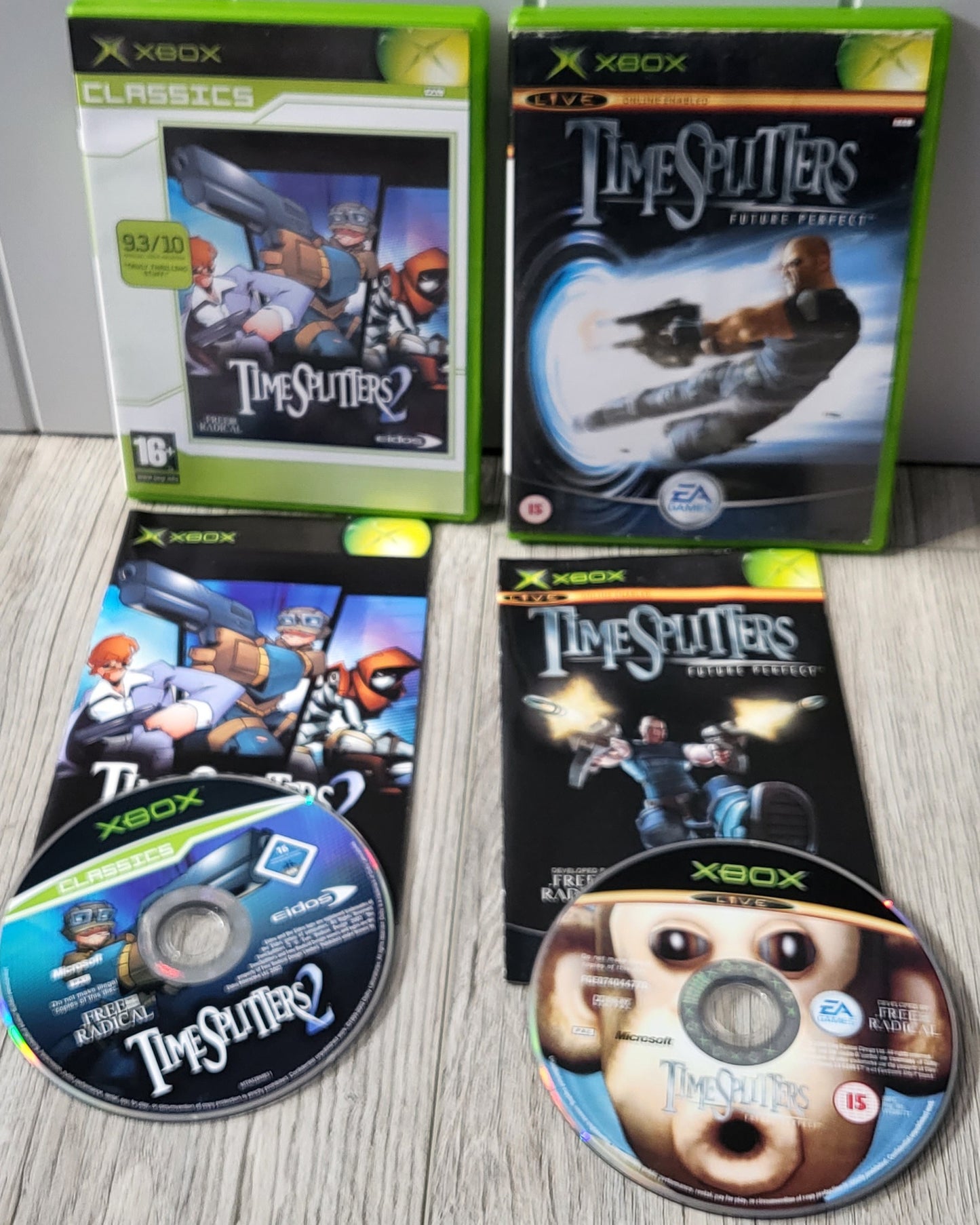 Timesplitters 2 & Future Perfect Microsoft Xbox Game Bundle