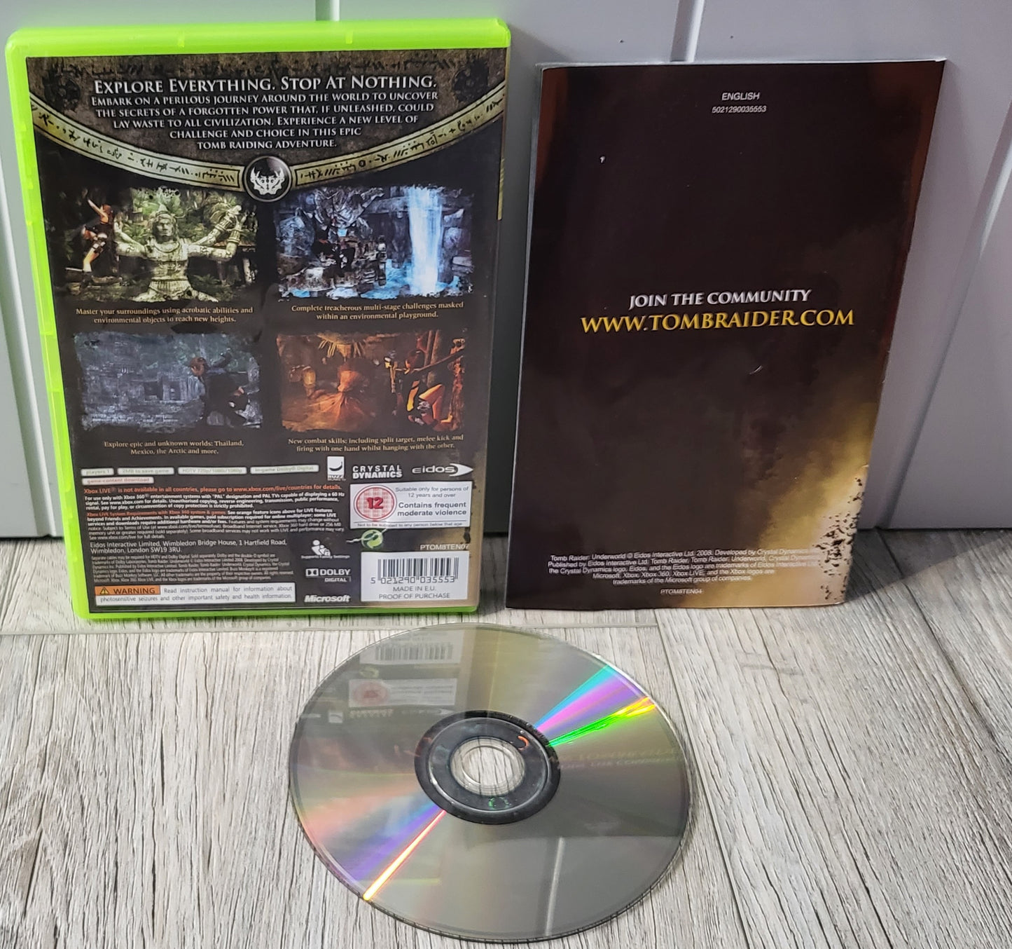 Tomb Raider Underworld Microsoft Xbox 360 Game