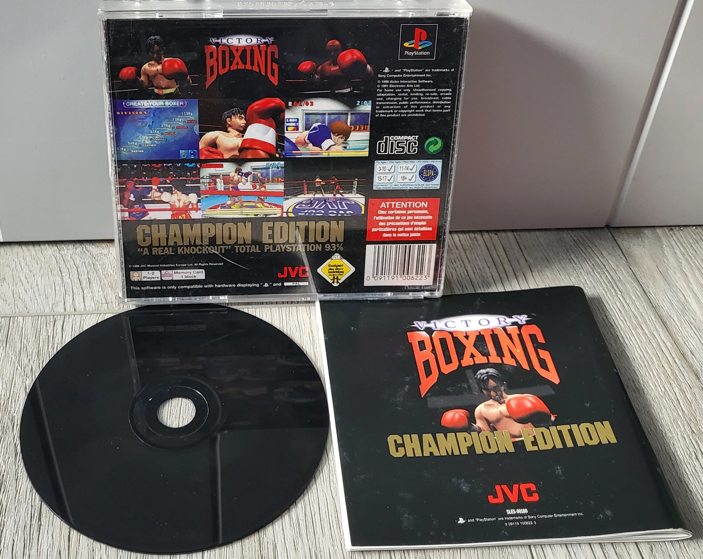Victory Boxing Champion Edition Sony Playstation 1 (PS1) Game